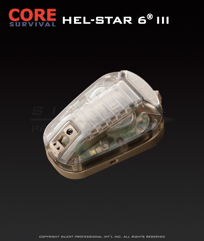Core Survival HEL-STAR 6 LE Tactical Helmet Mounted Light 